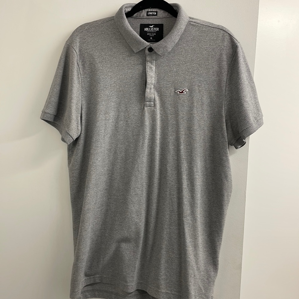 Hollister XL gray polo